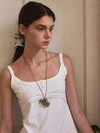 Adjustable Ceramic Necklace with Sweet Hand-Painted Animals – by x chunmei
