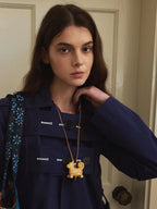 Adjustable Ceramic Necklace with Sweet Hand-Painted Animals – by x chunmei
