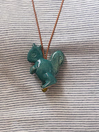 Adjustable Ceramic Necklace with Sweet Hand-Painted Animals – by x chunmei