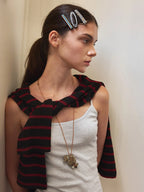 Adjustable Ceramic Necklace with Sweet Hand-Painted Animals – by x chunmei
