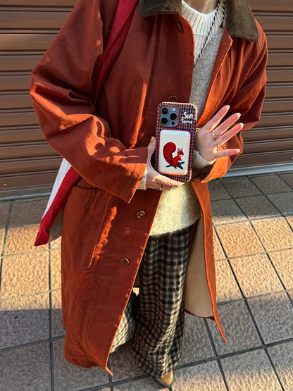 Forest Pocket Embroidery Phone Case + Card Holder