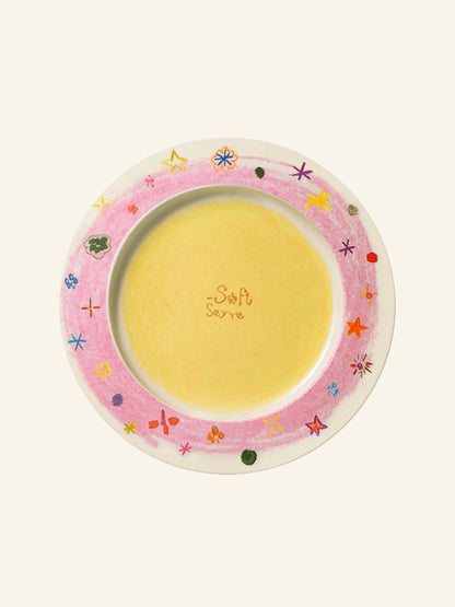 Crayon Stars Flan Plate