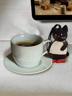 “Cat & Apple” Double-Sided Charm