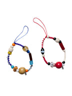 Happy Puppy Beaded Phone Charm
