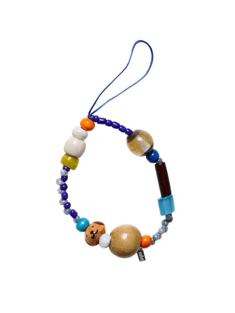 Happy Puppy Beaded Phone Charm
