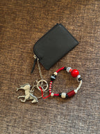 Happy Puppy Beaded Phone Charm