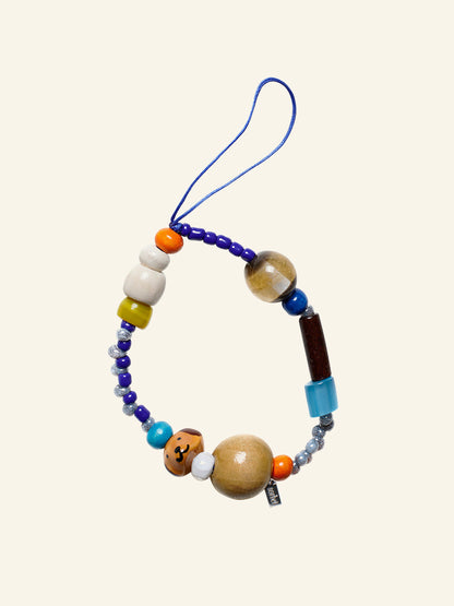 Happy Puppy Beaded Phone Charm