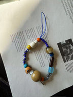 Happy Puppy Beaded Phone Charm
