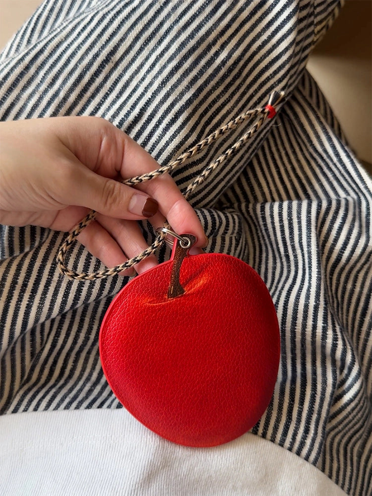 “Cat & Apple” Double-Sided Charm