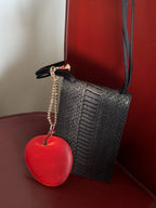 “Cat & Apple” Double-Sided Charm