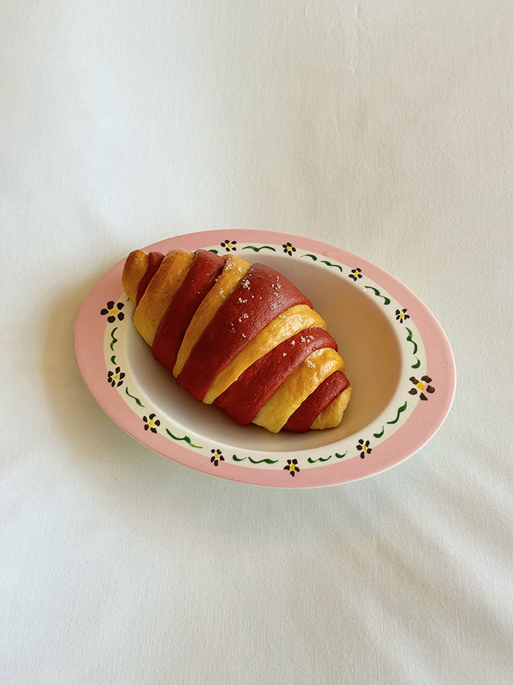 Vintage Floral Bamboo Fiber Bowl