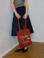Lightweight Embroidered Tote Bag - Featuring an Ox, Horse & Sheep