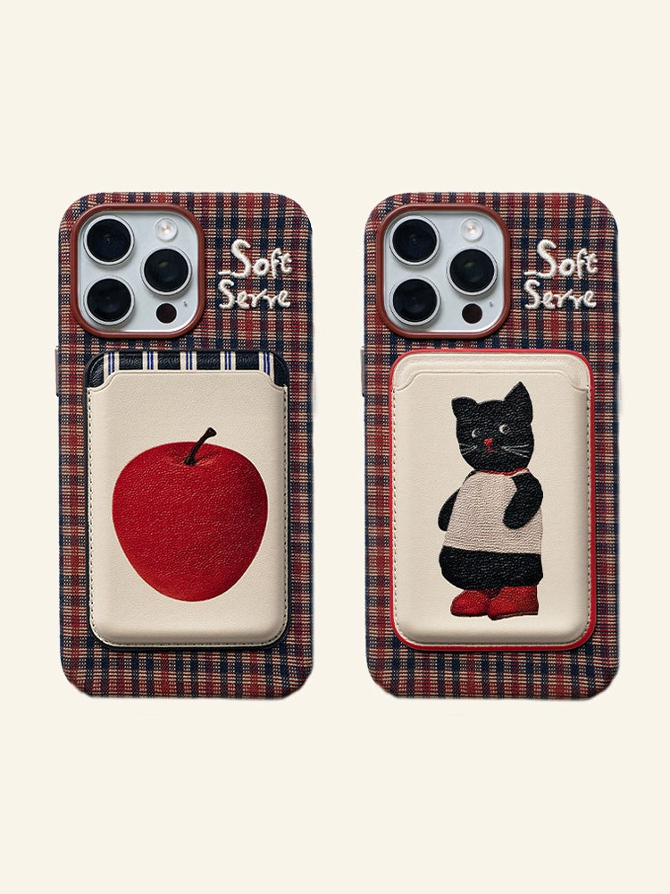 Cat & Apple iPhone MagSafe Card Holder