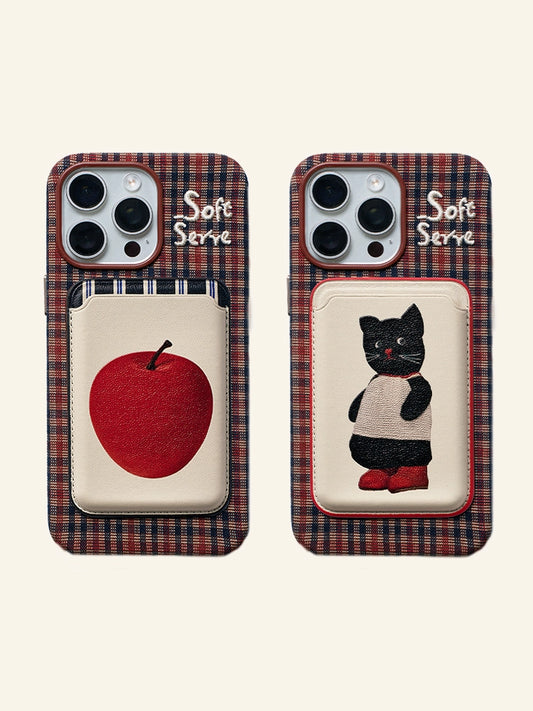 Cat & Apple iPhone MagSafe Card Holder