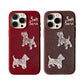 Red&Purple Puppy Phone Case