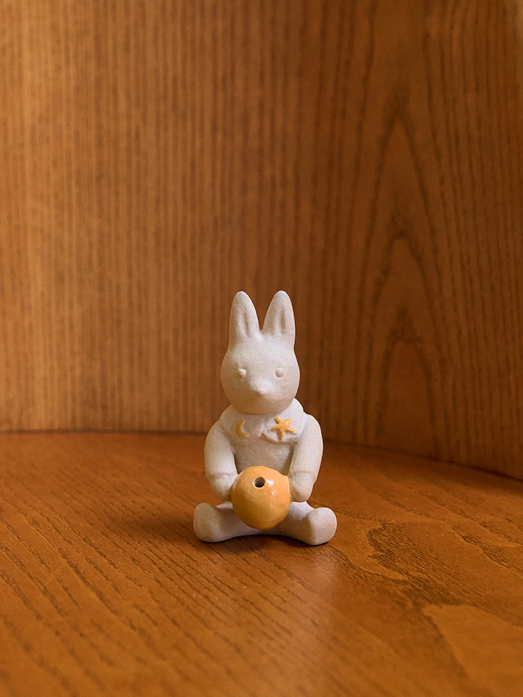 A Peaceful Gift from the Moon – “Moon Rabbit” Ceramic Incense Burner