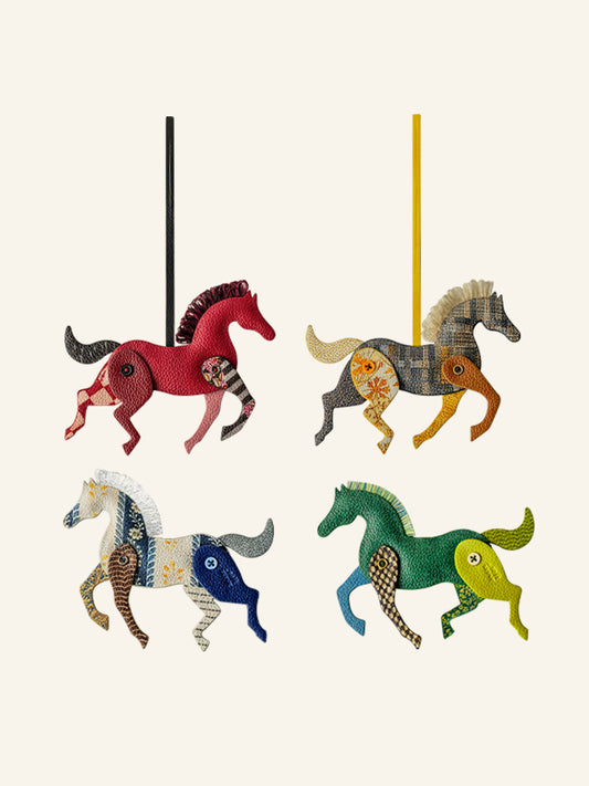 Puppet Theatre Pony – Handmade Leather Keychain Charm