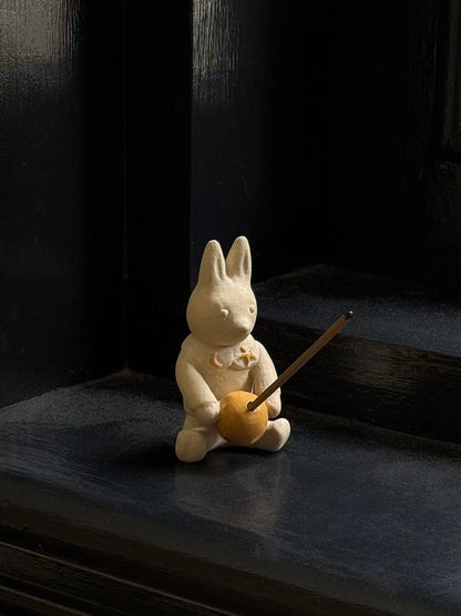 A Peaceful Gift from the Moon – “Moon Rabbit” Ceramic Incense Burner