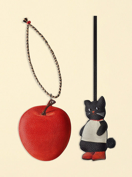 The Little Black Cat Or Apple Phone Chain