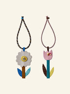 A Pocket-Sized Garden - Sweet 3D Floral Patchwork Leather Charm
