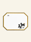 Gold-Embossed Puppy Greeting Card