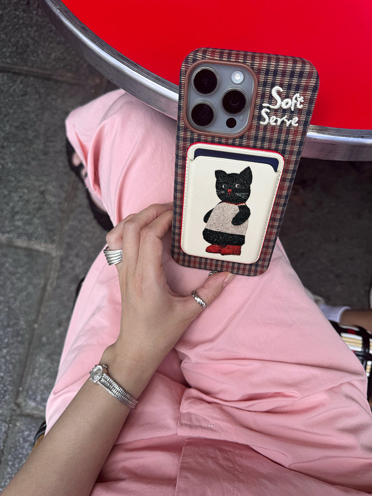 Cat & Apple iPhone MagSafe Card Holder