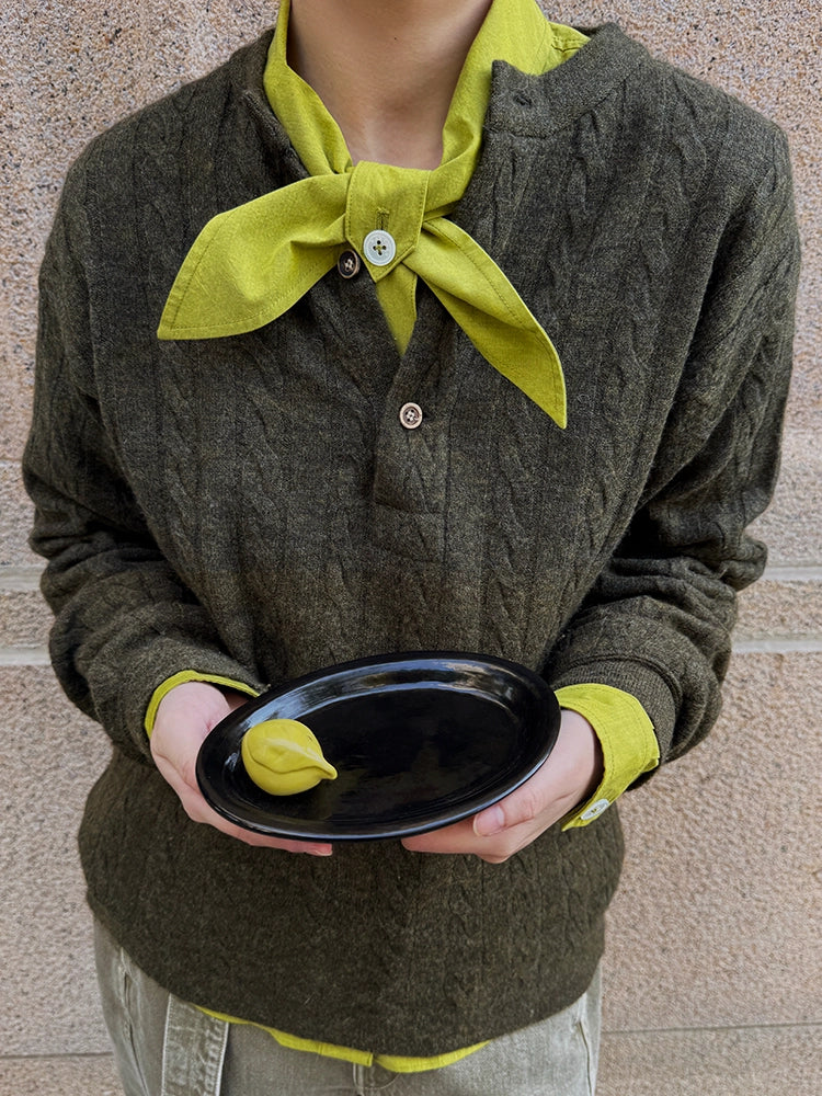A Citrus Still Life – Hand-Lemon Ceramic Incense Holder