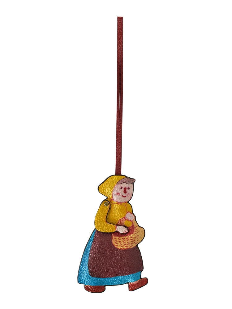 Magic Puppet Town Double-Sided 3D Leather Charm