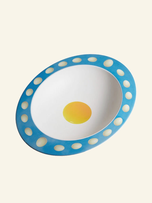 Oval Egg Bamboo Fiber Egg Bowl