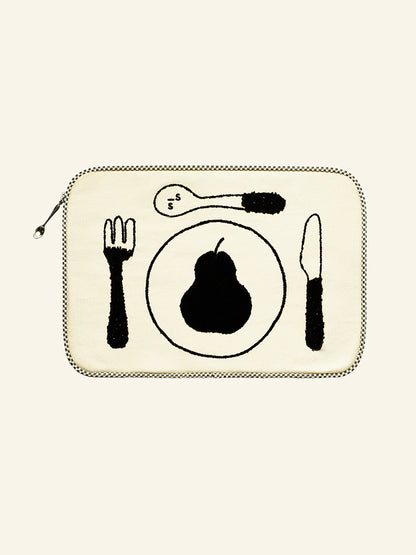 Pear Placemat Laptop Messenger Bag