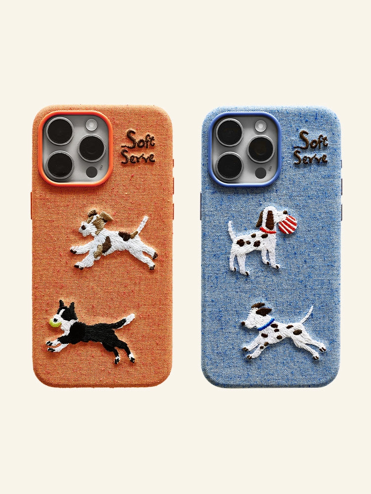 Running Puppies Phone Case