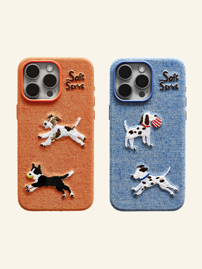 Running Puppies Phone Case