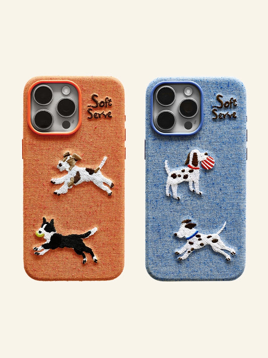 Running Puppies Phone Case