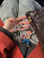 Magic Puppet Town Double-Sided 3D Leather Charm