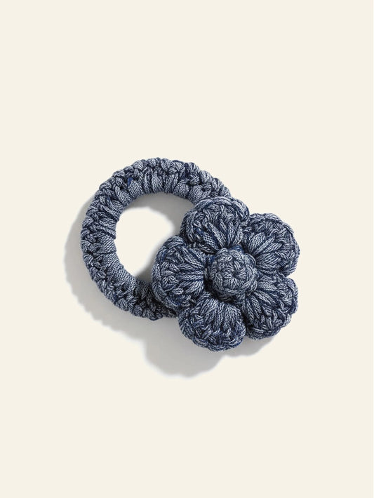 Crochet Flower Hair Ties