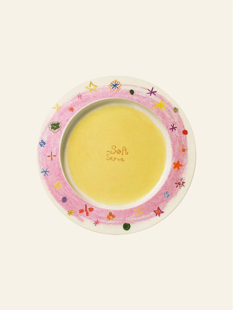 Crayon Stars Flan Plate