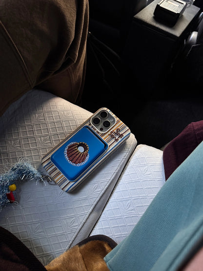 Forest Pocket Embroidery Phone Case + Card Holder