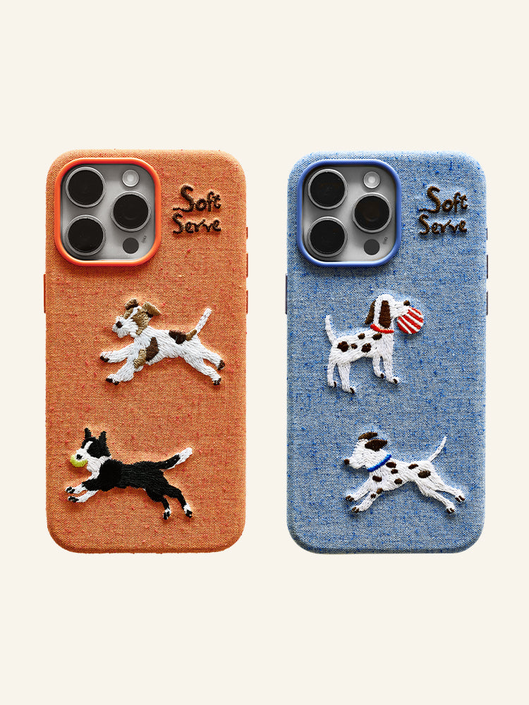 Running Puppies Phone Case