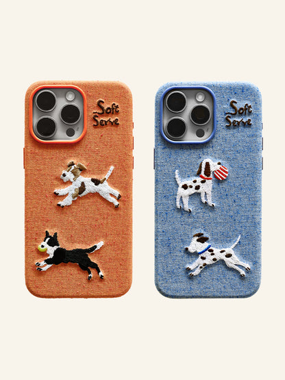 Running Puppies Phone Case