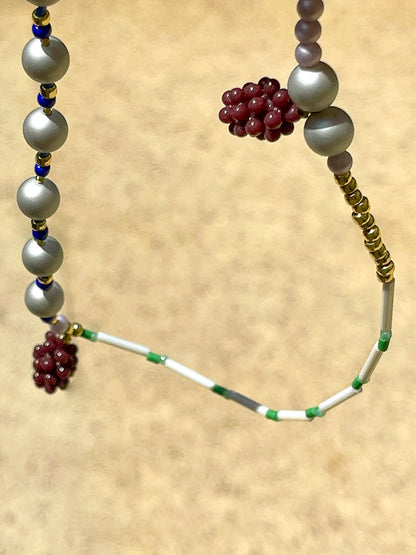 Sorbet Grape Beaded Necklace