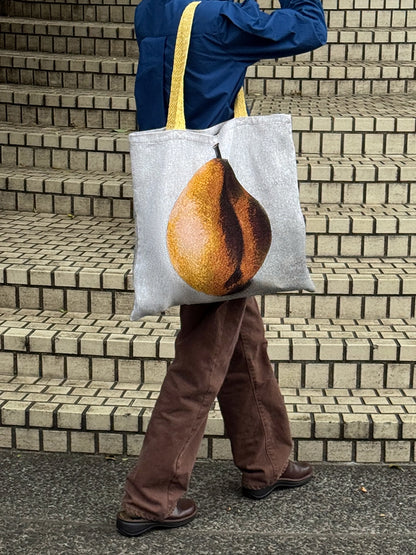 Pear and Grape Oil Painting Shoulder Bag