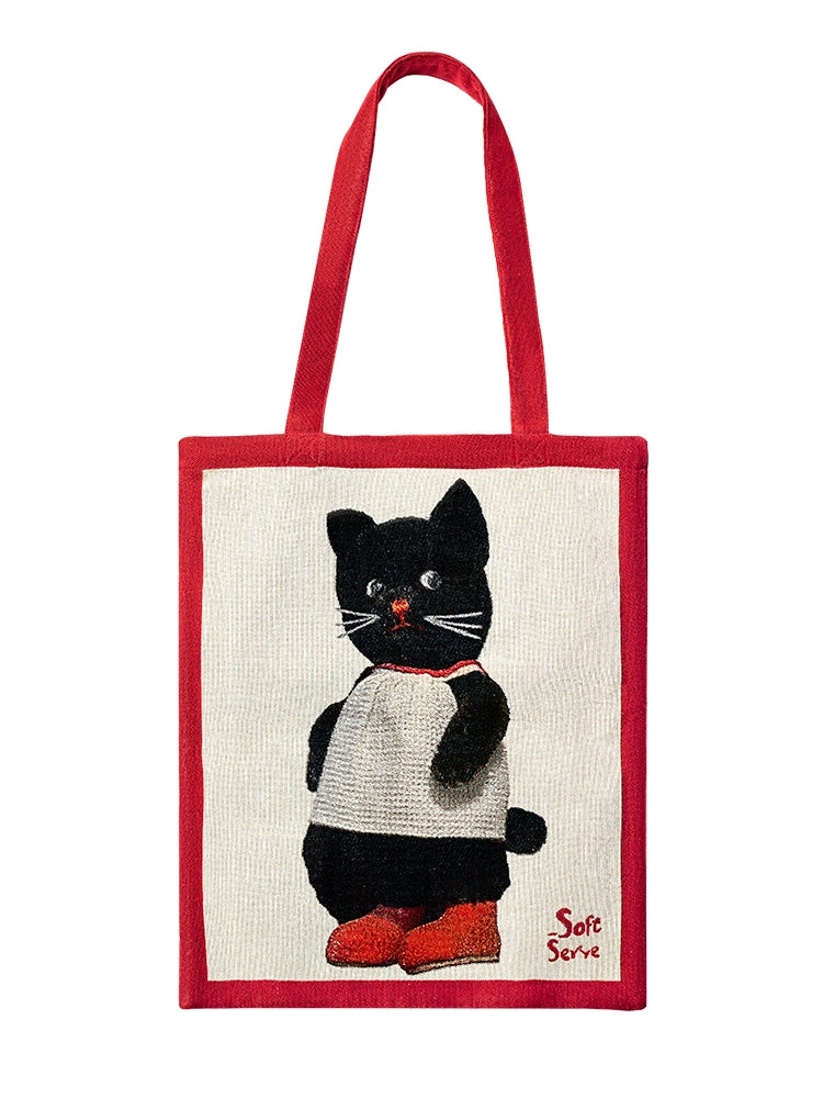 Rethink Black Cat or Puppy Shoulder Bag