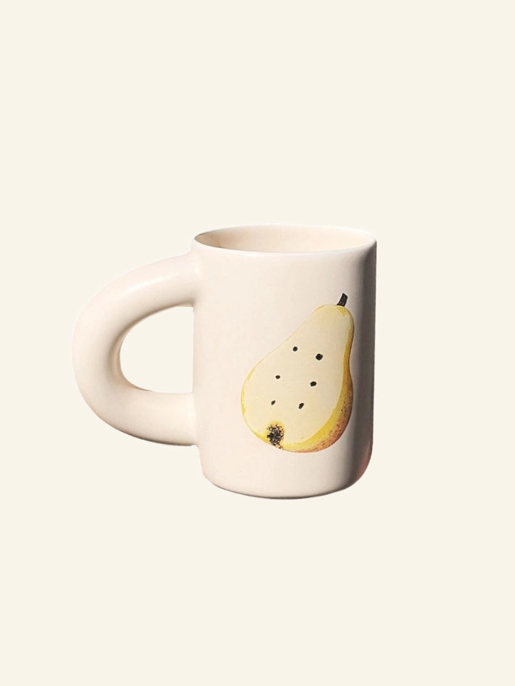 Pears Cut In Half Macaroni Mug