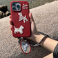 Red&Purple Puppy Phone Case