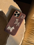 Red & Purple Puppy Phone Case