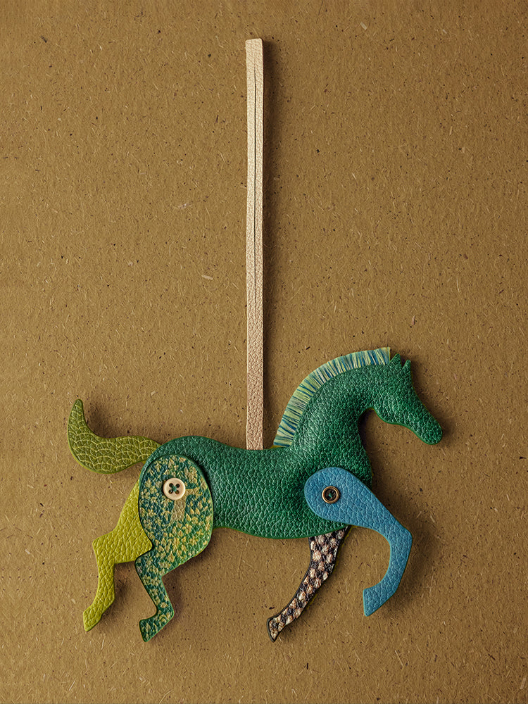 Puppet Theatre Pony – Handmade Leather Keychain Charm