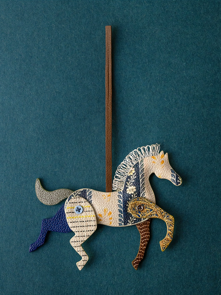 Puppet Theatre Pony – Handmade Leather Keychain Charm
