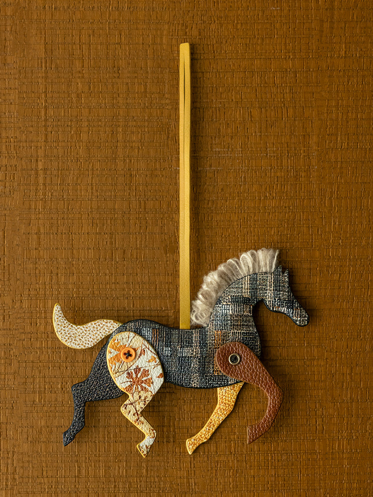 Puppet Theatre Pony – Handmade Leather Keychain Charm