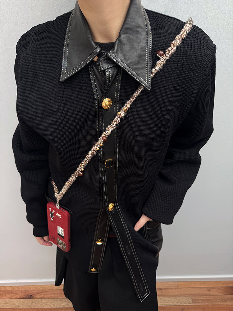 Autumn‘s Tiny Harvest – A Playful Braided Phone Strap with Pom-Pom Charms