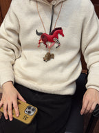 Puppet Theatre Pony – Handmade Leather Keychain Charm
